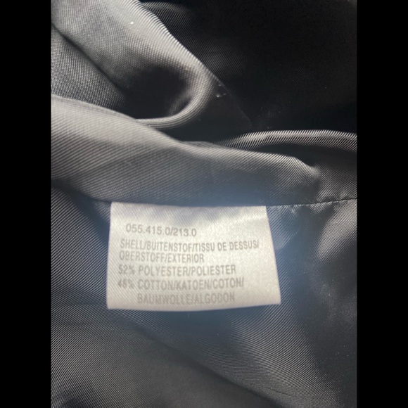 Creenstone black hooded raincoat size S fitted zipper closure adjustable 36 EU - Picture 6 of 7